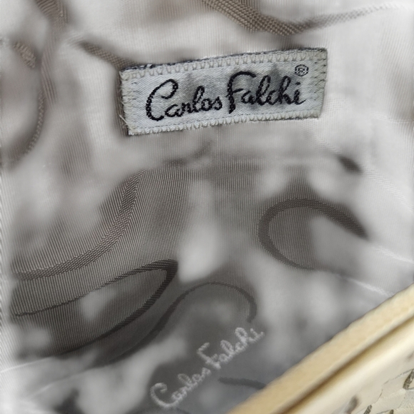 Carlos Falchi Gold Metallic Crossbody Bag - Picture 4 of 8